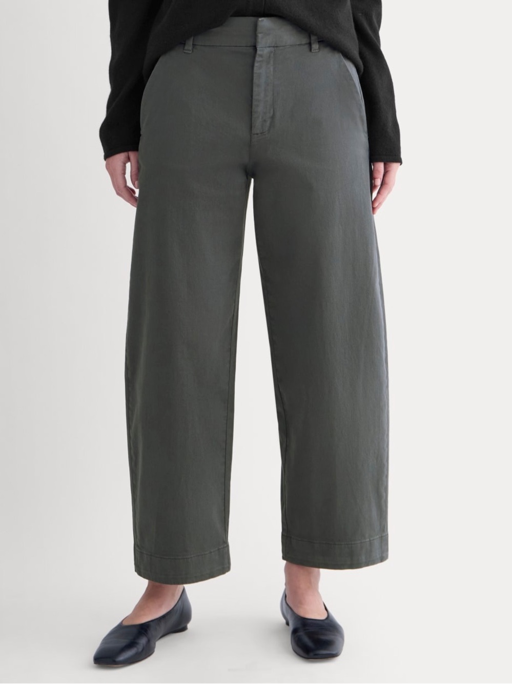 Everlane Cotton Twill Chino in slate grey Size 8